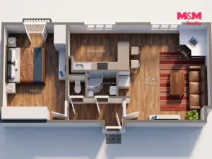 Prodej bytu 2+1, Habartov, Gagarinova, 58 m2