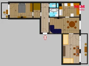 Prodej bytu 3+1, Kutná Hora - Hlouška, Trebišovská, 73 m2
