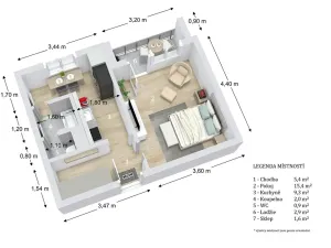 Prodej bytu 1+1, Boskovice, Husova, 34 m2