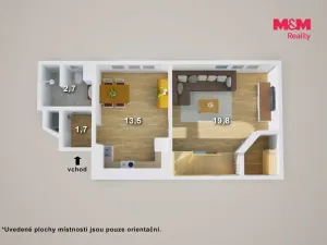 Prodej bytu 3+1, Teplice - Trnovany, Fügnerova, 76 m2