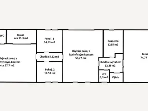 Pronájem bytu 4+kk, Doubravčice, K Jízdárně, 184 m2