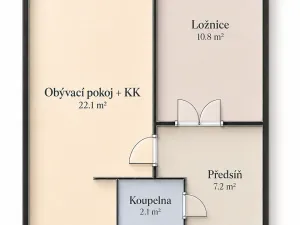 Prodej bytu 2+kk, Čáslav, R. Těsnohlídka, 43 m2