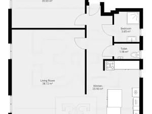 Pronájem bytu 2+1, Praha - Braník, 90 m2