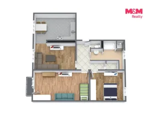 Prodej bytu 3+1, Bukovany, 84 m2