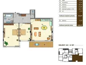 Pronájem bytu 3+kk, Praha - Vinohrady, Italská, 90 m2