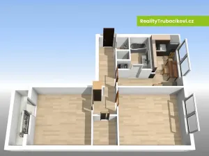 Pronájem bytu 2+1, Vsetín, Ohrada, 58 m2