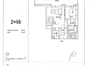 Pronájem bytu 2+kk, Brno, U Červeného mlýna, 53 m2