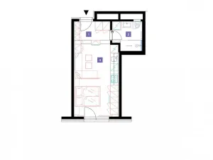 Pronájem bytu 1+kk, Praha - Stodůlky, Mukařovského, 31 m2