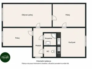 Prodej bytu 3+1, Ostrava, Alžírská, 63 m2