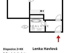 Pronájem bytu 2+kk, České Budějovice, Ledenická, 36 m2