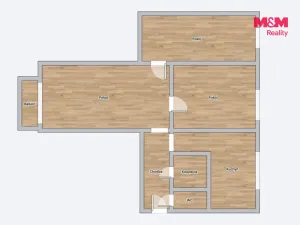 Prodej bytu 3+1, Podbořany, Alšova, 62 m2