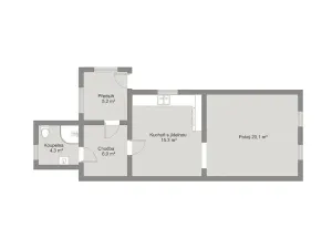 Prodej rodinného domu, Velký Osek, Revoluční, 50 m2