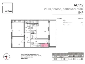 Prodej bytu 2+kk, Kouřim, Nová, 52 m2