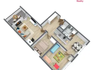 Prodej bytu 3+1, Chomutov, Kamenná, 60 m2