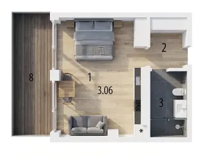 Prodej bytu 1+kk, Luhačovice, Zatloukalova, 35 m2