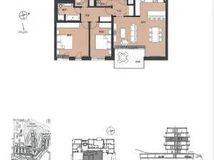 Pronájem bytu 3+kk, Praha - Libeň, Menclova, 92 m2