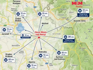 Pronájem bytu 1+1, Nové Město nad Metují, Družební, 40 m2
