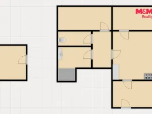 Pronájem rodinného domu, Náchod, Na Letné, 85 m2