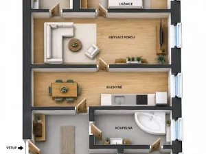Prodej bytu 2+1, Jihlava, Havlíčkova, 69 m2