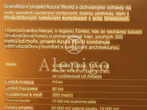 Prodej bytu 2+kk, Alanya, Turecko, 85 m2