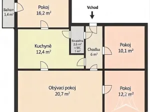 Prodej bytu 4+1, Pardubice, Palackého třída, 87 m2