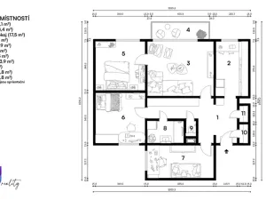 Prodej bytu 4+1, Brno, Uzbecká, 84 m2