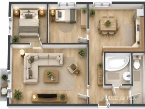 Prodej bytu 3+1, Tábor, Havanská, 64 m2