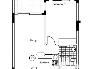 Prodej bytu 1+1, Mandria, Kypr, 45 m2