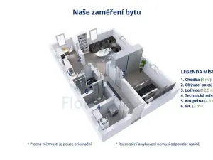 Pronájem bytu 2+kk, Havlíčkova Borová, Drahotín, 56 m2
