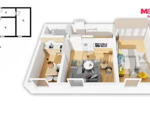 Prodej bytu 2+1, Olomouc - Nové Sady, Werichova, 44 m2