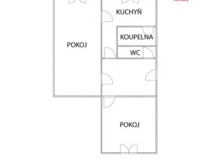 Prodej bytu 2+1, Bukovany, 48 m2