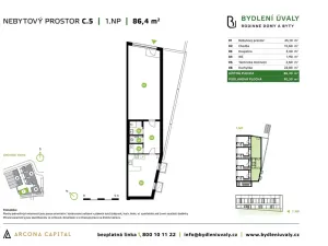 Prodej kanceláře, Úvaly, Škvorecká, 90 m2
