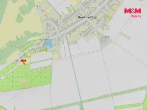 Prodej zahrady, Brod nad Dyjí, 449 m2
