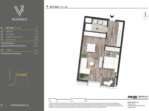 Prodej bytu 2+kk, Praha - Košíře, Hlaváčkova, 47 m2