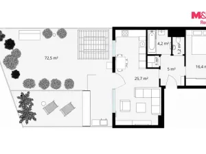 Prodej bytu 2+kk, Praha - Košíře, Musílkova, 56 m2