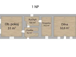 Prodej rodinného domu, Kožlany - Dřevec, 208 m2