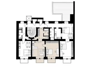 Pronájem bytu 2+kk, Praha, Myslíkova, 63 m2