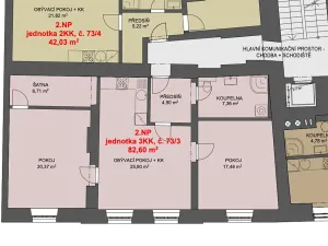 Pronájem bytu 3+kk, Jihlava, Farní, 83 m2