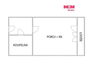 Prodej bytu 1+kk, Litvínov, Mostecká, 21 m2