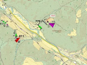 Dražba lesa, Malé Březno, 2232 m2