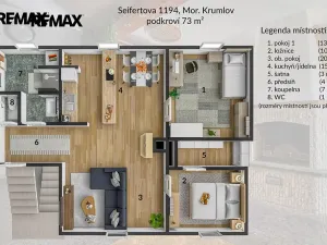 Prodej rodinného domu, Moravský Krumlov, Seifertova, 200 m2