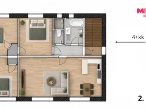 Prodej rodinného domu, Otrokovice - Kvítkovice, tř. Osvobození, 422 m2