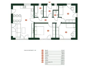 Prodej rodinného domu, Tišice, 92 m2