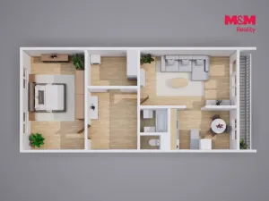 Prodej bytu 3+1, Litoměřice - Předměstí, Kosmonautů, 67 m2