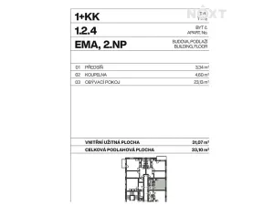 Pronájem bytu 1+kk, Praha - Hlubočepy, Divíškové, 31 m2