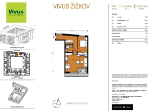 Prodej bytu 2+kk, Praha - Žižkov, Budovcova, 56 m2