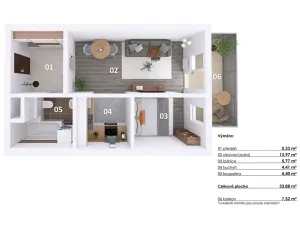 Prodej bytu 1+kk, Praha - Háje, Jurkovičova, 35 m2