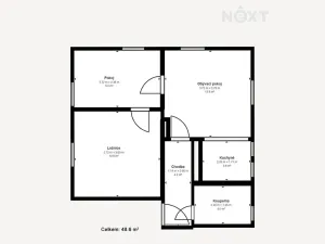 Prodej bytu 3+1, Hluboká nad Vltavou, Zvolenovská, 52 m2