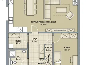 Prodej rodinného domu, Poděbrady, 138 m2