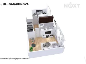 Prodej bytu 2+1, Šumperk, Gagarinova, 47 m2